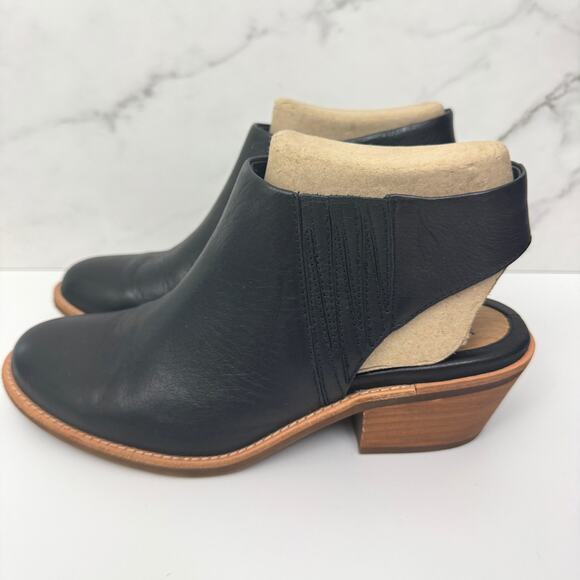 Sofft Womens Arabia Slingback Booties Boots Size 10 Leather Black - Picture 4 of 9